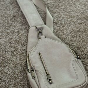 Elegant Cream Sling Bag